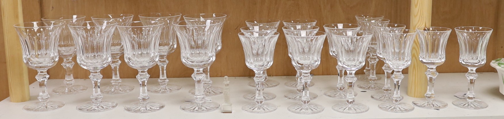 A suite of Waterford crystal drinking glasses